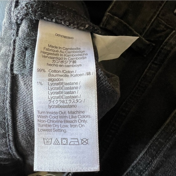 Madewell The Curvy '90s Straight Jean in Black Wash Size 27P. - Picture 6 of 9